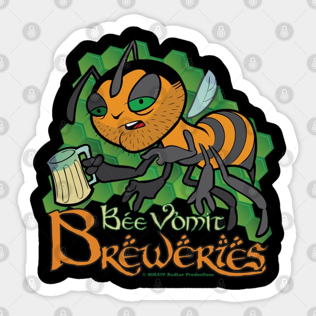 Bee Vomit Breweries Sticker by Lor